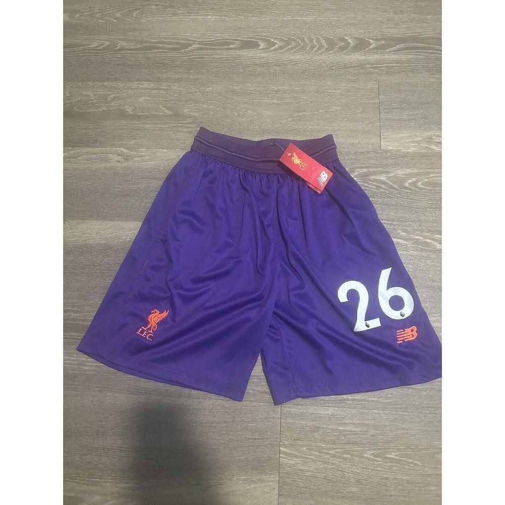 NB LIVERPOOL LFC Home Purple -  Soccer Shorts Women small - NWT